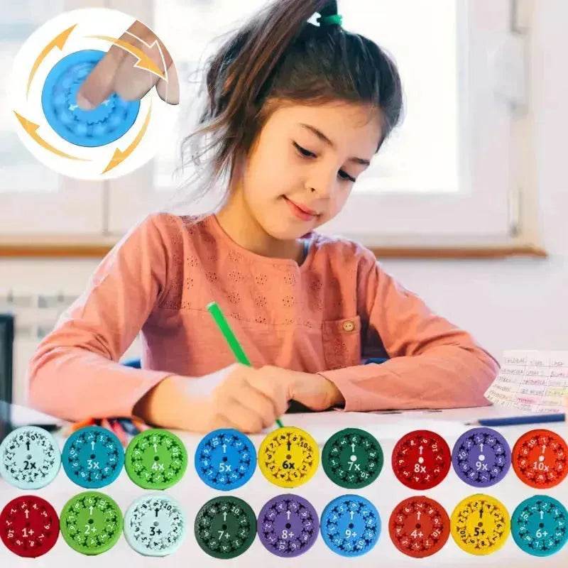 Math Fidget Spinners Fingertip Puzzle Toys Games Math Operations Math Multiplication Games Montessori Activity Educational Learning Toys - EX-STOCK Canada
