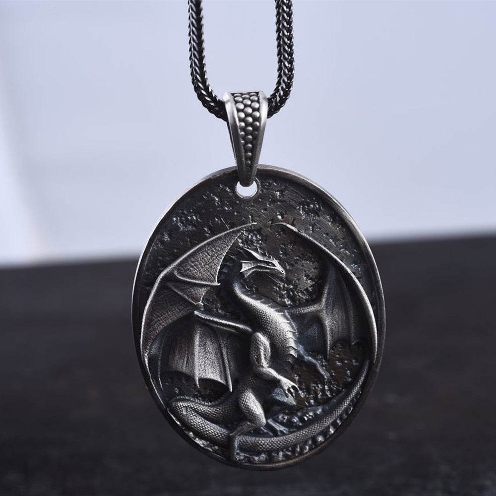 Men's Western Dragon Animal Hip Hop Pendant Necklace - EX-STOCK Canada