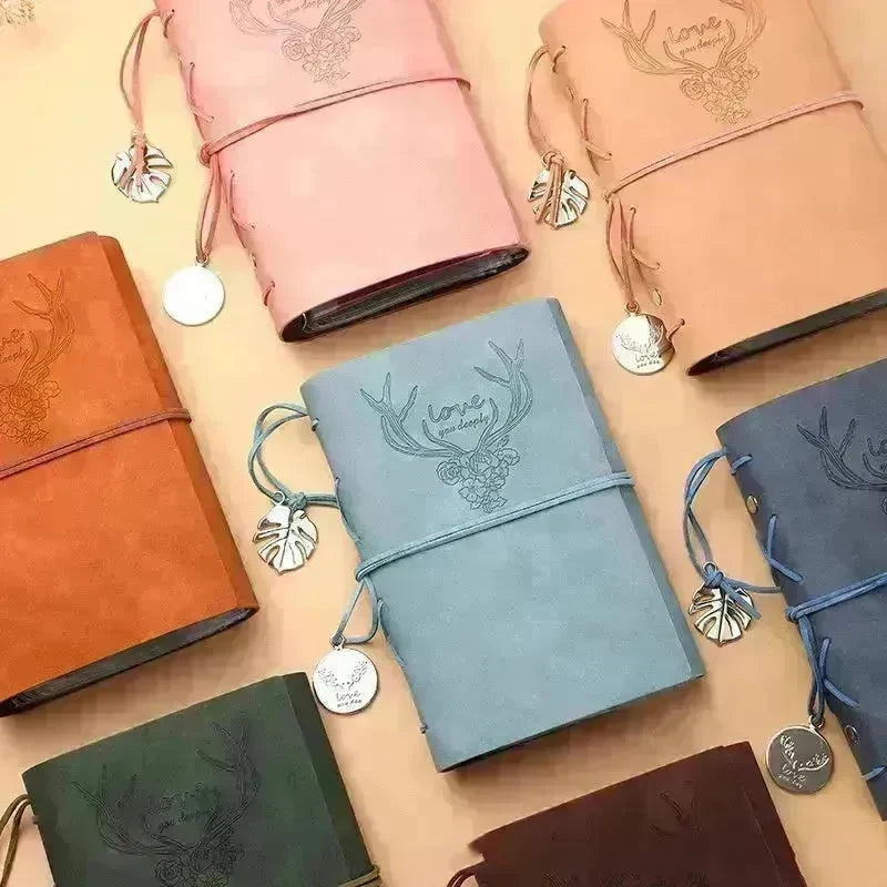 Notebook A6 Leather Loose-leaf Tally Book Note Pad Memo Note Book - EX-STOCK CANADA