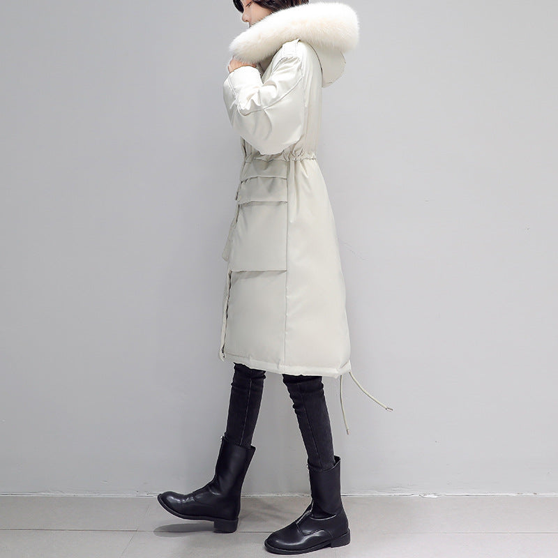 Veste matelassée Parker à grand col en fourrure pour femme - EX-STOCK Canada