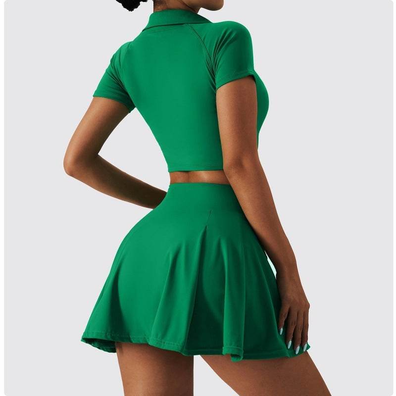 2pcs Tennis Skirt set Sports Skort Workout Exercise Outfit - EX-STOCK Canada