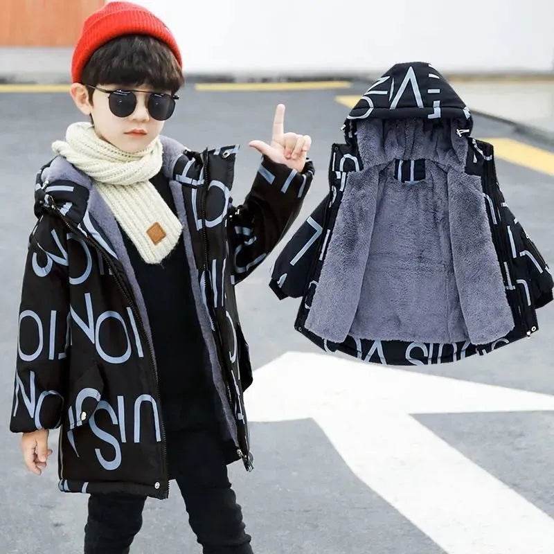 Children's Thick Padded Korean Winter Coat - EX-STOCK Canada