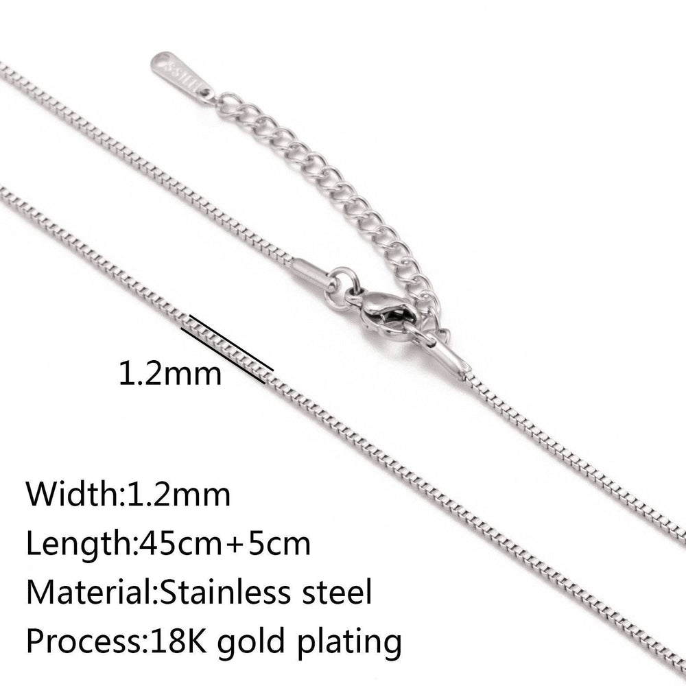 Stainless Steel Vacuum Vapor Plating 18K Gold Color Protection Lip Chain Necklace - EX-STOCK Canada