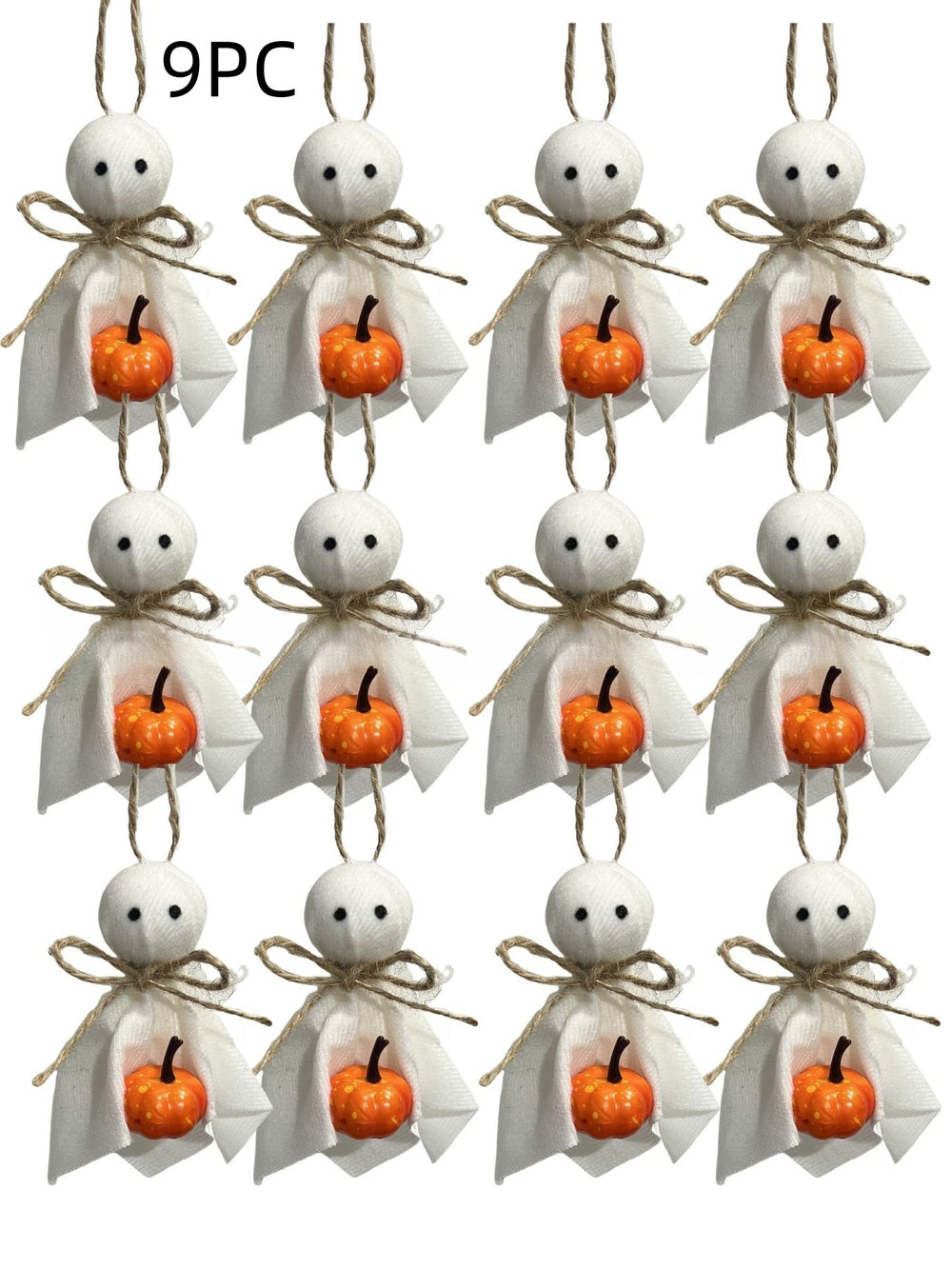 Halloween hanging decoration with ghost pumpkin and wooden bead pendant styles – product view 17