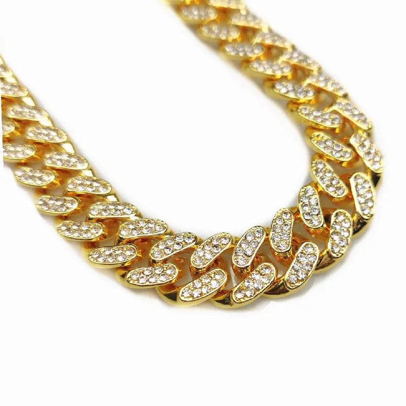 Zinc Alloy Wide Hip Hop Cuban Link Chain Necklace - EX-STOCK Canada