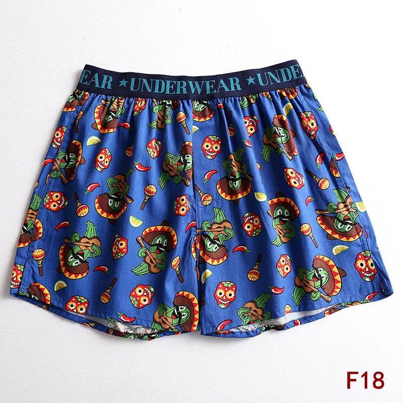 Cartoon Printed Cotton Men's Underwear Loose Boxer Short Breathable - EX-STOCK Canada