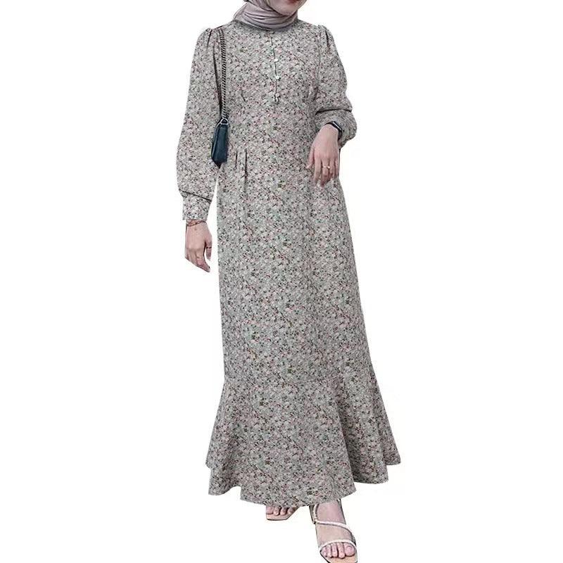 Vêtement musulman style bohème robe petite fleur EX-STOCK Canada