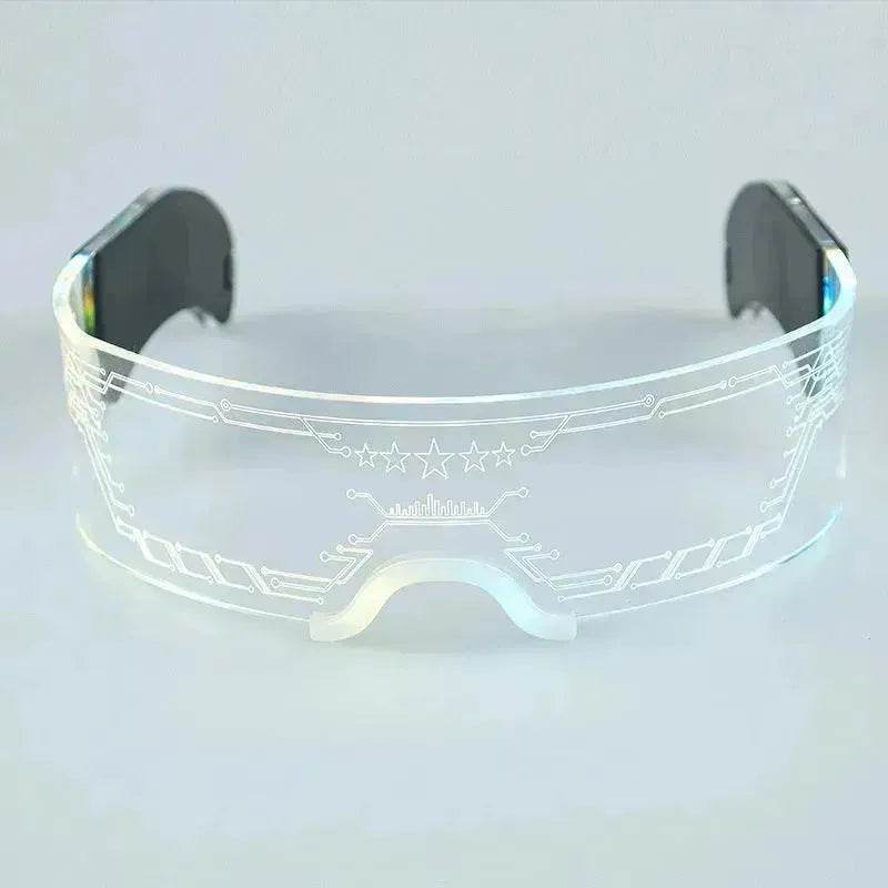Trendy Unisex 3D Luminous LED Light up Glasses for cosplay Rave Festivals Bars Clubs Parties Futuristic Light up Eyeglass - EX-STOCK Canada