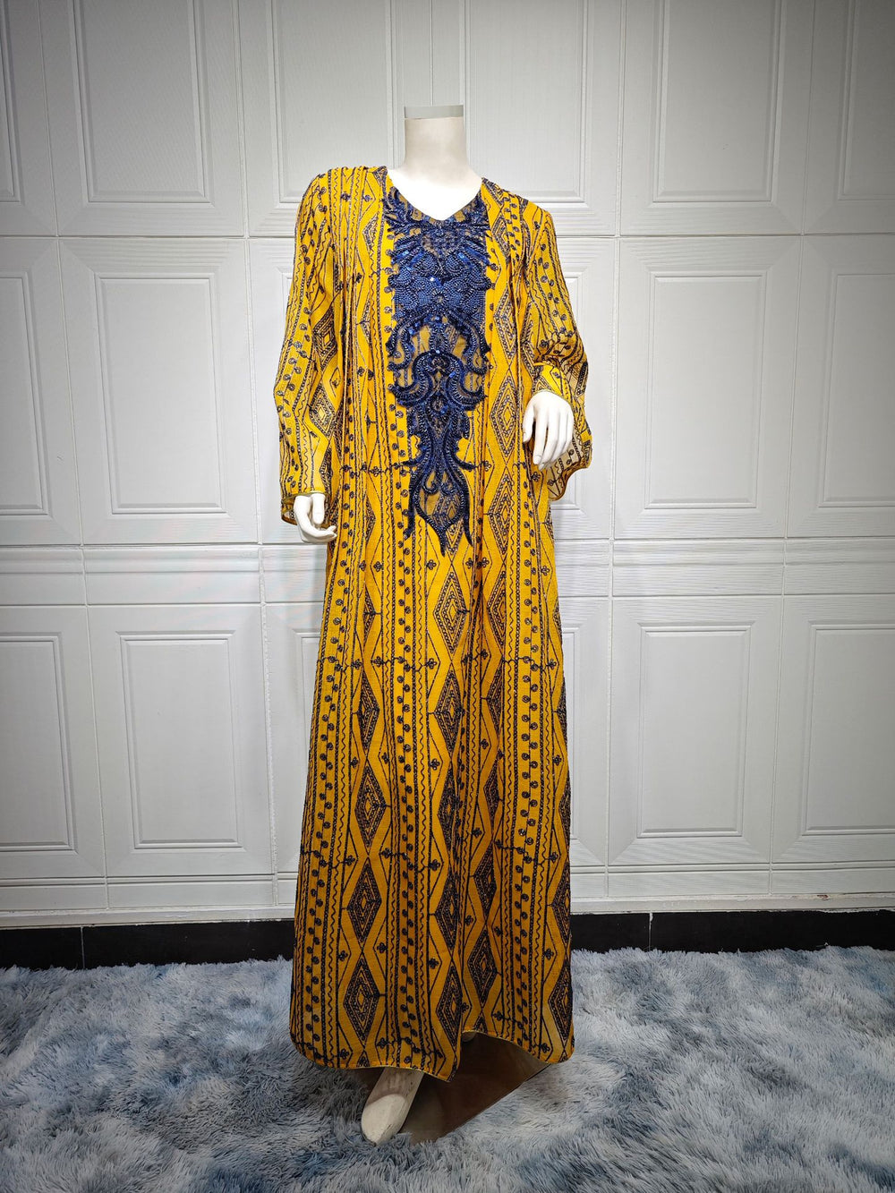 Muslim Saudi Dubai Evening Gown Embroidered Robe - EX-STOCK Canada