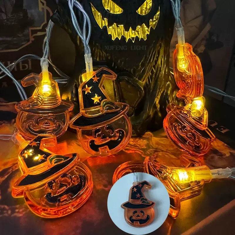 Halloween Led Pumpkin Spider Ghost Hand Lighting Chain Decorative Holiday Light - EX-STOCK Canada