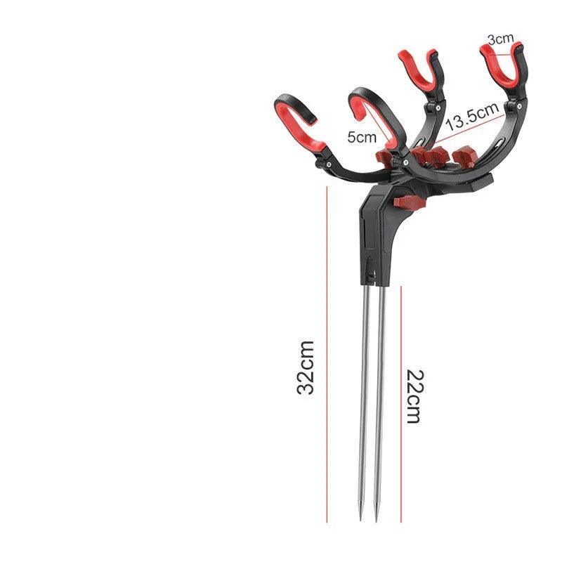 Support de canne à pêche en acier anti-rouille pour pêche à l'angle, porte-canne et accessoires de pêcheEX-STOCK Canada