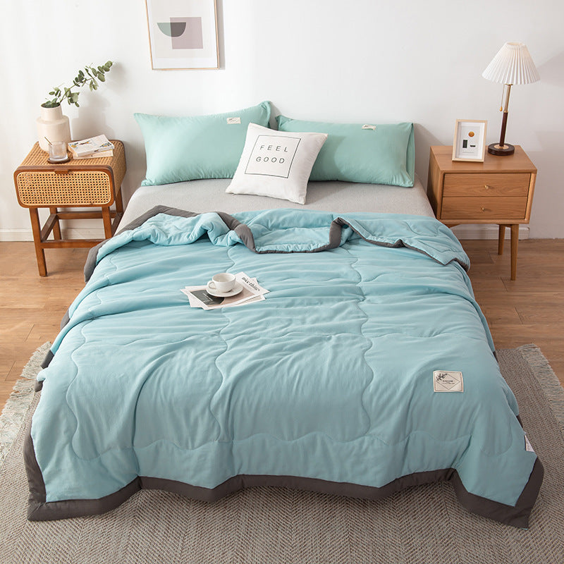 Pure Color Washed Cotton Summer Air Conditioning Duvet EX-STOCK Canada