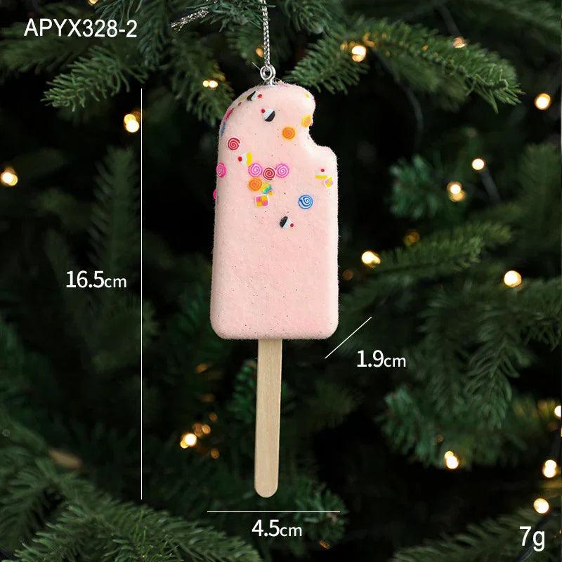 Pendentif créatif glace décoration de sapin de Noël petits éléments suspendusEX-STOCK Canada