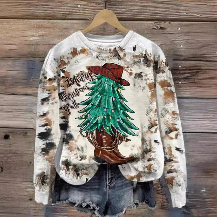 Women's Versatile Christmas 3D Digital Print Sweatshirt EX-STOCK Canada