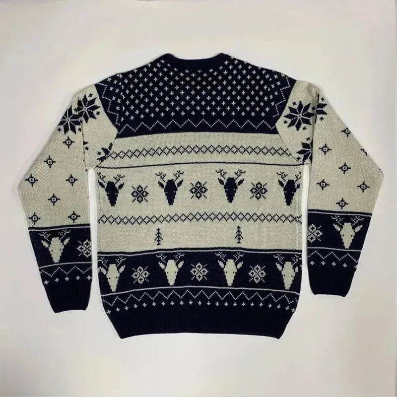 Pullover Crewneck Jacquard Christmas Sweater - EX-STOCK Canada