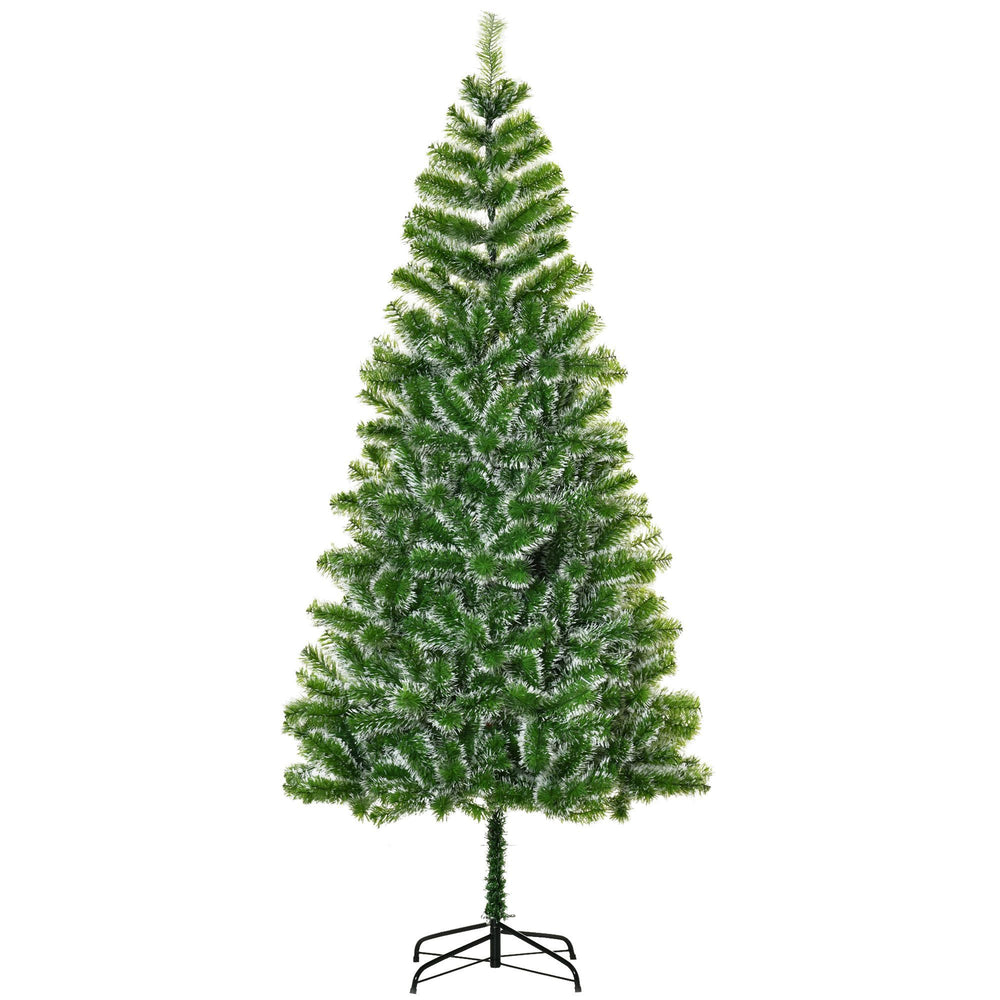 7FT Christmas Tree Artificial Classic Tree Holiday Indoor Decoration, With Mental Support 968 Tips, Green EX-STOCK Canada