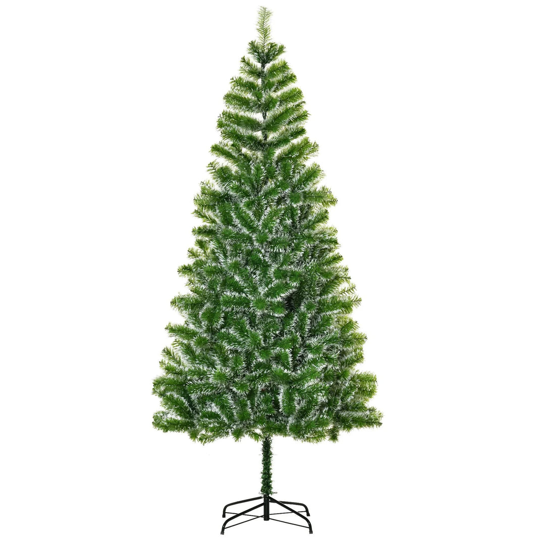 7FT Christmas Tree Artificial Classic Tree Holiday Indoor Decoration, With Mental Support 968 Tips, Green EX-STOCK Canada