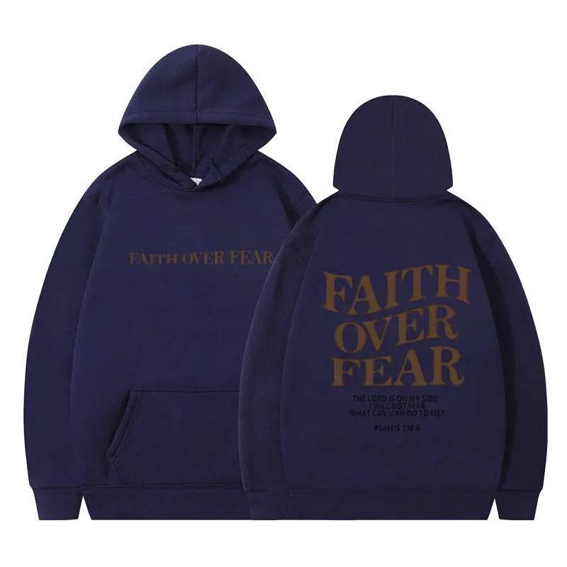 New Hoodie Faith Fear Men's And Women's Printed Sweatshirt - EX-STOCK Canada