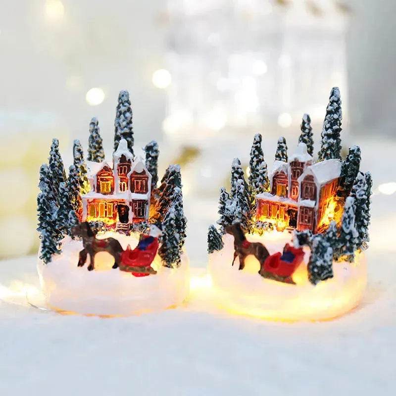 Christmas Decorations Resin House Gifts - EX-STOCK Canada