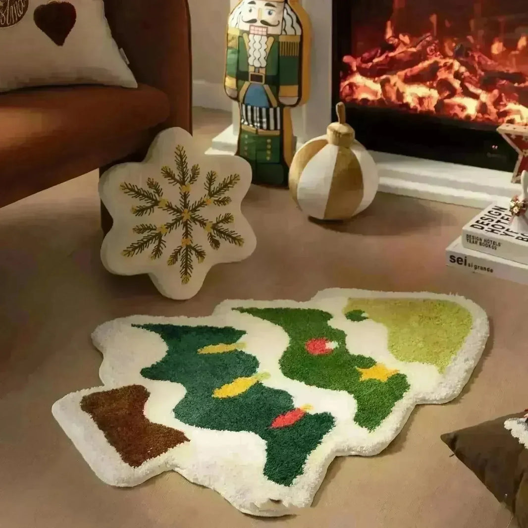 Nordic Christmas Tree Cashmere Mat - EX-STOCK CANADA