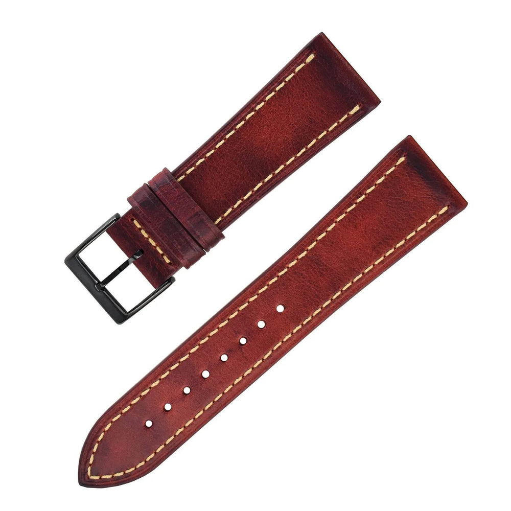 Wax Leather Watch Strap Watch Band Genuine Leather Genuine Leather Watch Band Soft Thin - EX-STOCK Canada