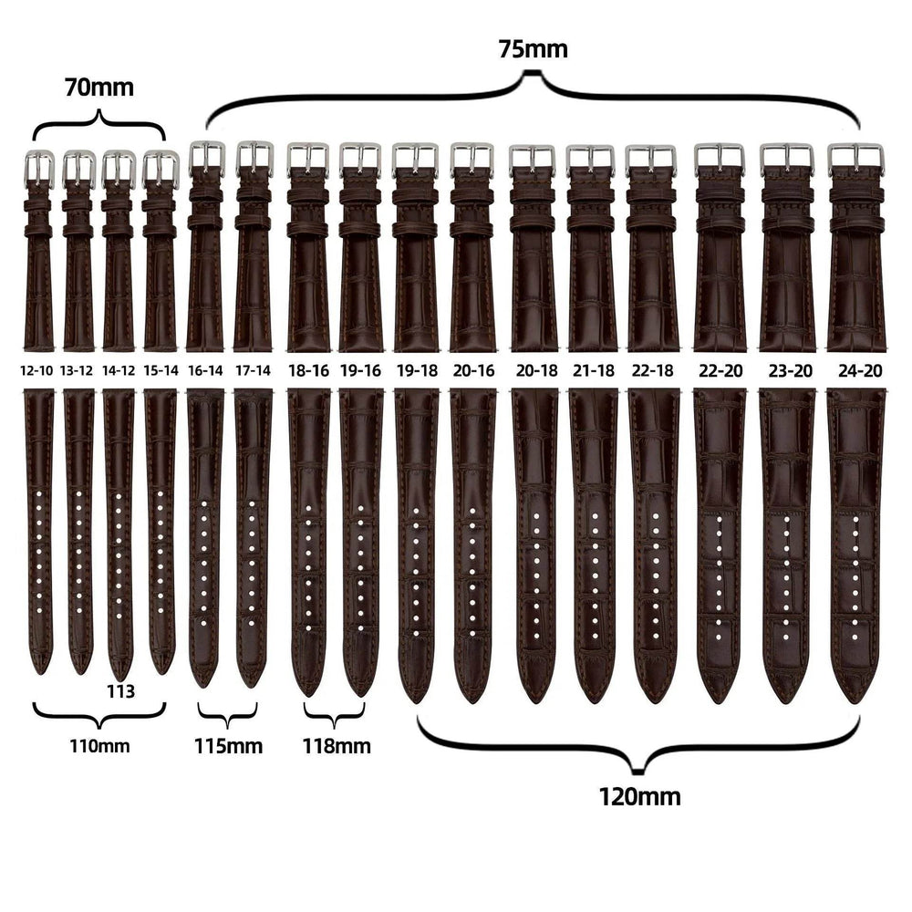 Bamboo Pattern Cow Leather Watch Strap Unisex - EX-STOCK Canada