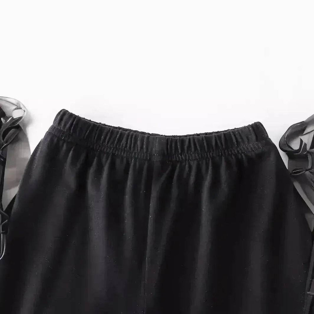 Striped Printed Round Neck Pullover T-shirt Shorts Suit - EX-STOCK Canada