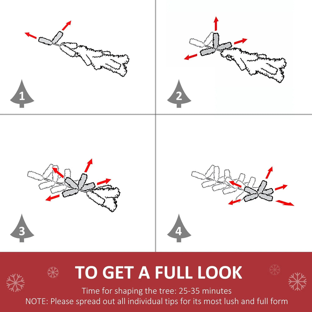 6ft Artificial Christmas Tree Unlit Douglas Fir With Realistic Branch Tips, Black Halloween Style EX-STOCK Canada