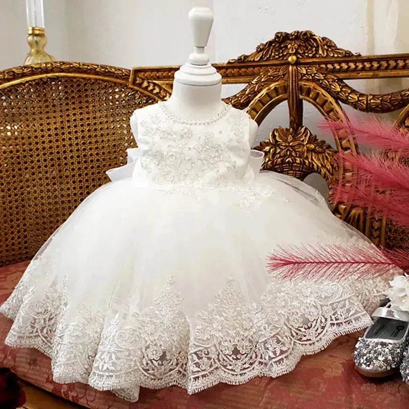 Birthday Photo Clothes Women's Tulle Tutu Super Fairy Princess Dress Girls Bow gown Christening dress Baptism dress - EX-STOCK Canada