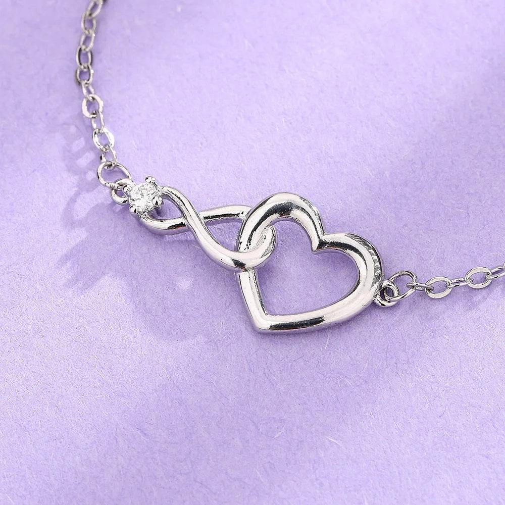Heart-shape Bracelet Fashion Jewelry Versatile Love Bracelet Gift For Girlfriend Valentine's Day - EX-STOCK Canada