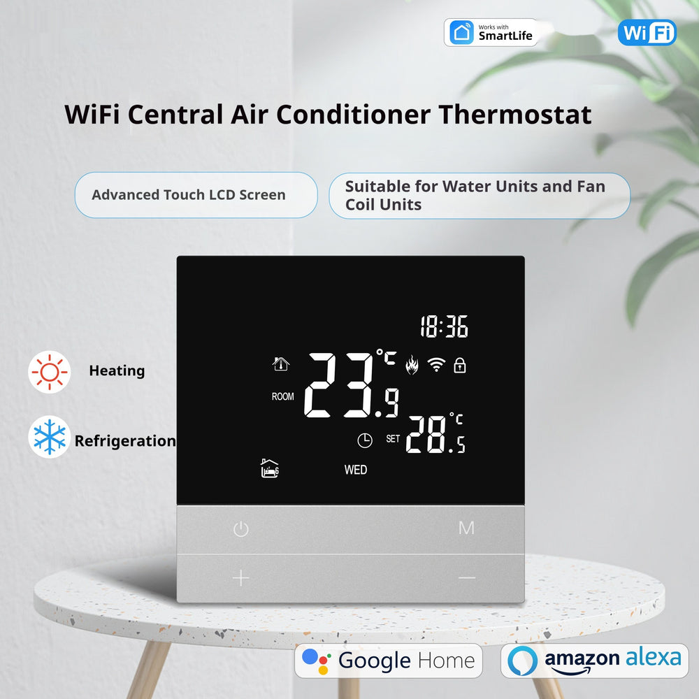 Central Air Conditioning Touch Screen LCD Thermostat Panel