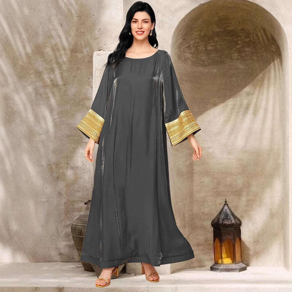 Golden Luxury Middle Eastern Arabic Dress - EX-STOCK Canada