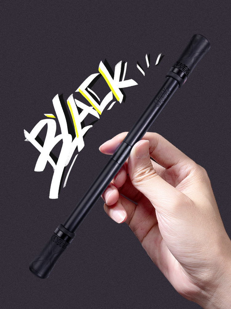 Black Pen Spinning Trick Pen – Finger Flexibility Training Toy for Students & Beginners
