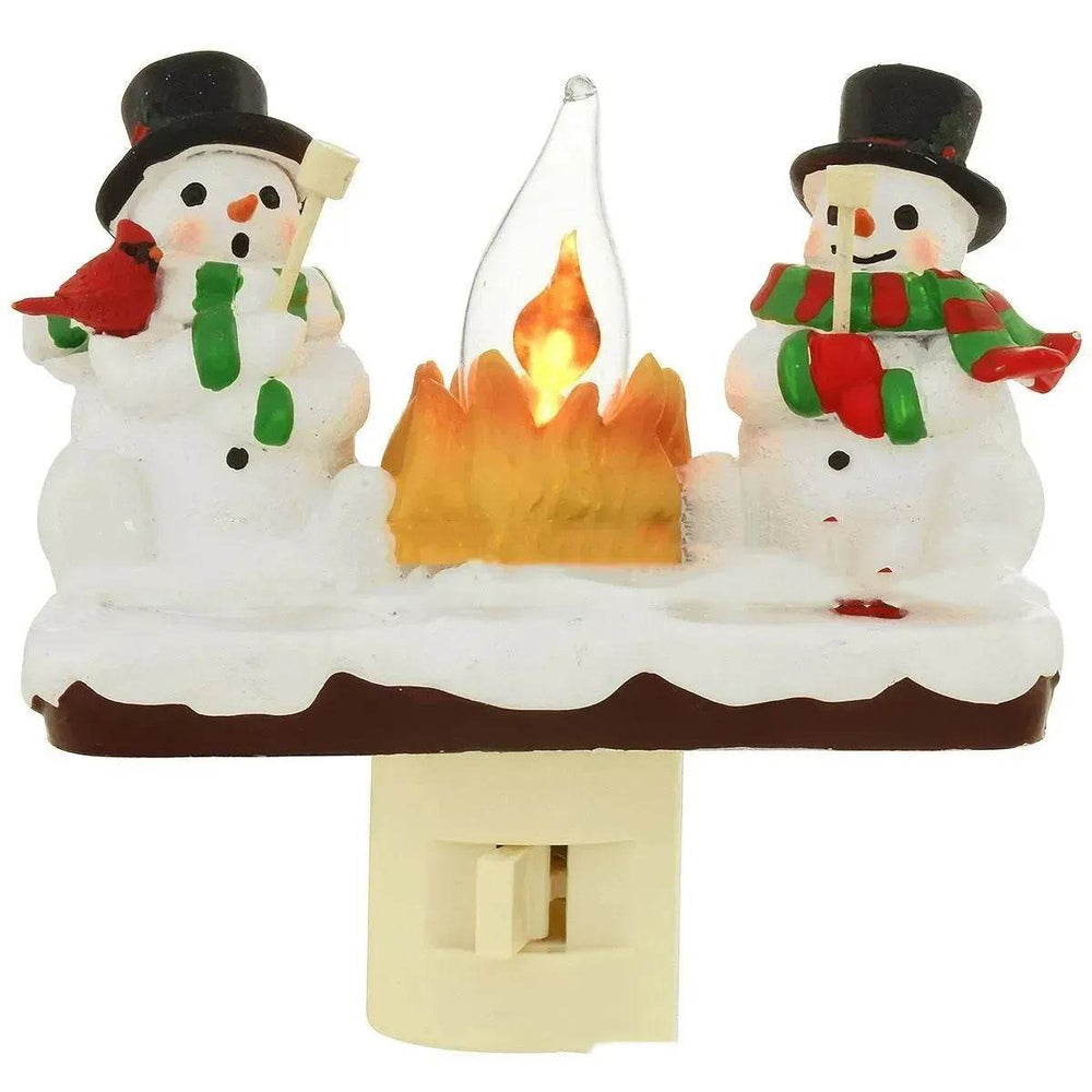 Christmas Snowman And Campfire Night Light Gift for kids - EX-STOCK Canada