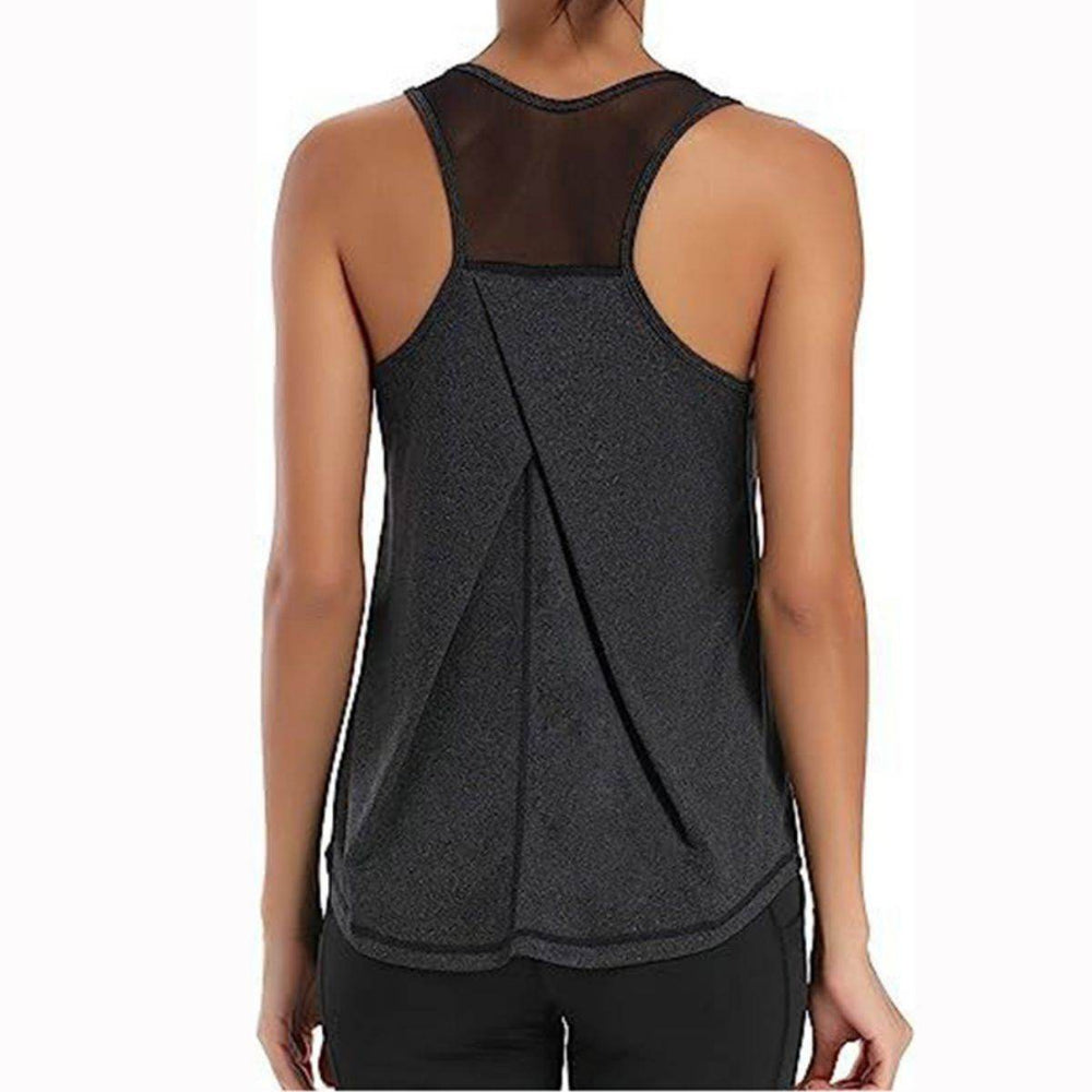 Mesh Yoga Sports Running Vest Sleeveless Workout Tank top women - EX-STOCK Canada
