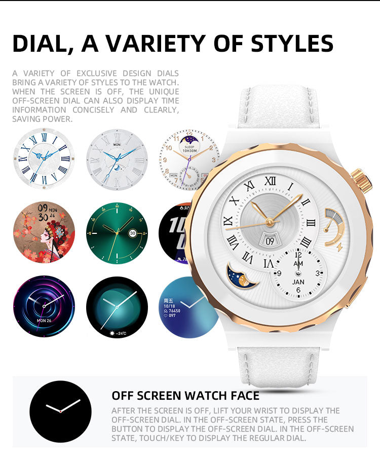HW3 Mini Bluetooth Calling Smartwatch – Silver & Gold all