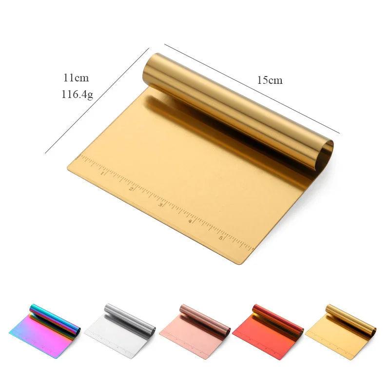 Stainless Steel Scraping Panel With Scale Baking Tool Dough Cutting Board Scraping Powder Board Tagliolini Cutter EX-STOCK Canada