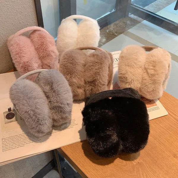Folding Earmuffs For Warmth Lovely Women In Winter - EX-STOCK Canada