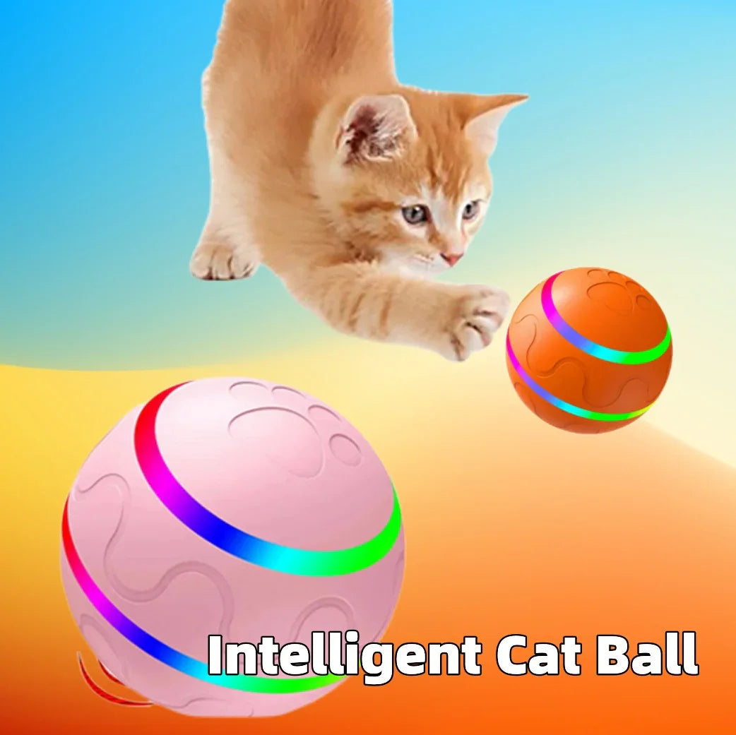Pet New Cat Wicked Ball Toy Intelligent Ball USB Cat Toys Self Rotating Ball Automatic Rotation Ball EX-STOCK Canada