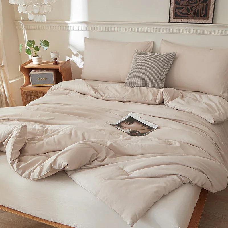Couette synthétique transfrontalière Amazon Temu pour toutes saisons, insert de couette en coton lavé brossé, vente en gros en usine pour le commerce extérieurEX-STOCK Canada