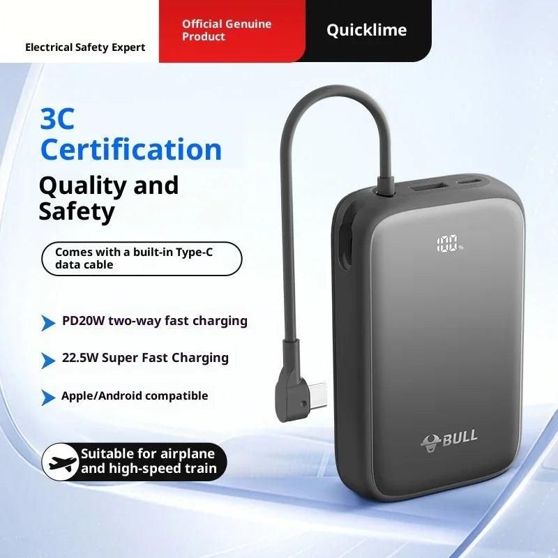 Power Bank 20000 MA Super Large Capacity Fast Charging With Cable EX-STOCK Canada