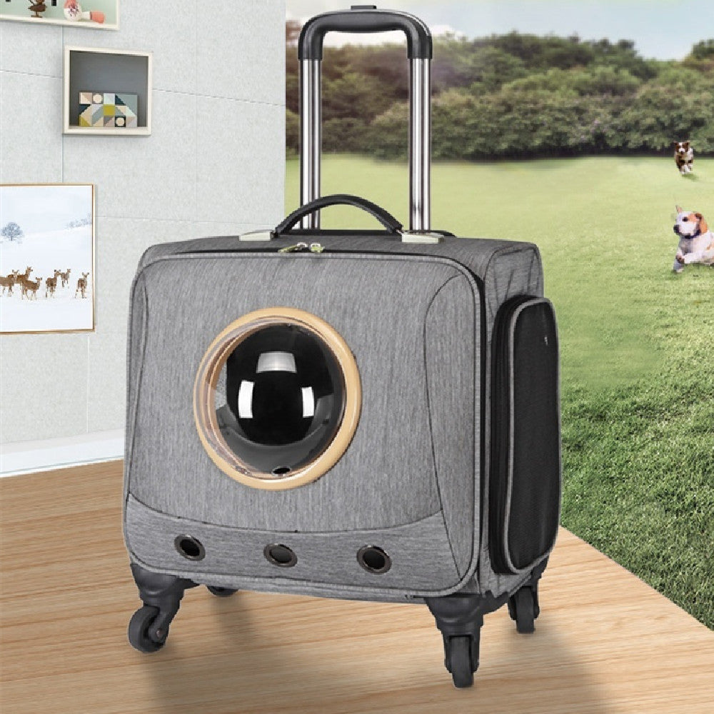 Universal-wheel Portable Pet Travel Carrier | EX-STOCK Canada