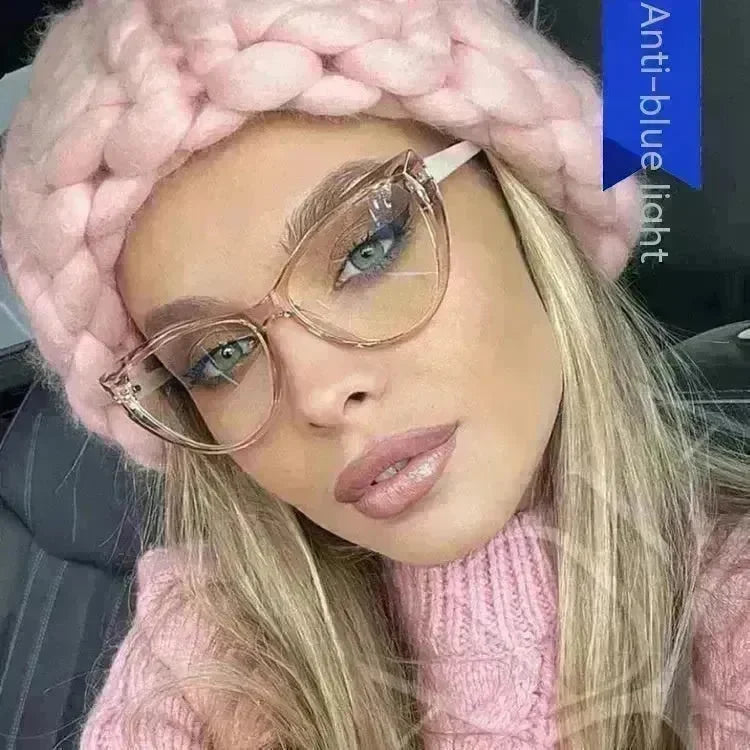 Retro Cat Eye Anti-blue Light Glasses Frame For Women - EX-STOCK CANADA