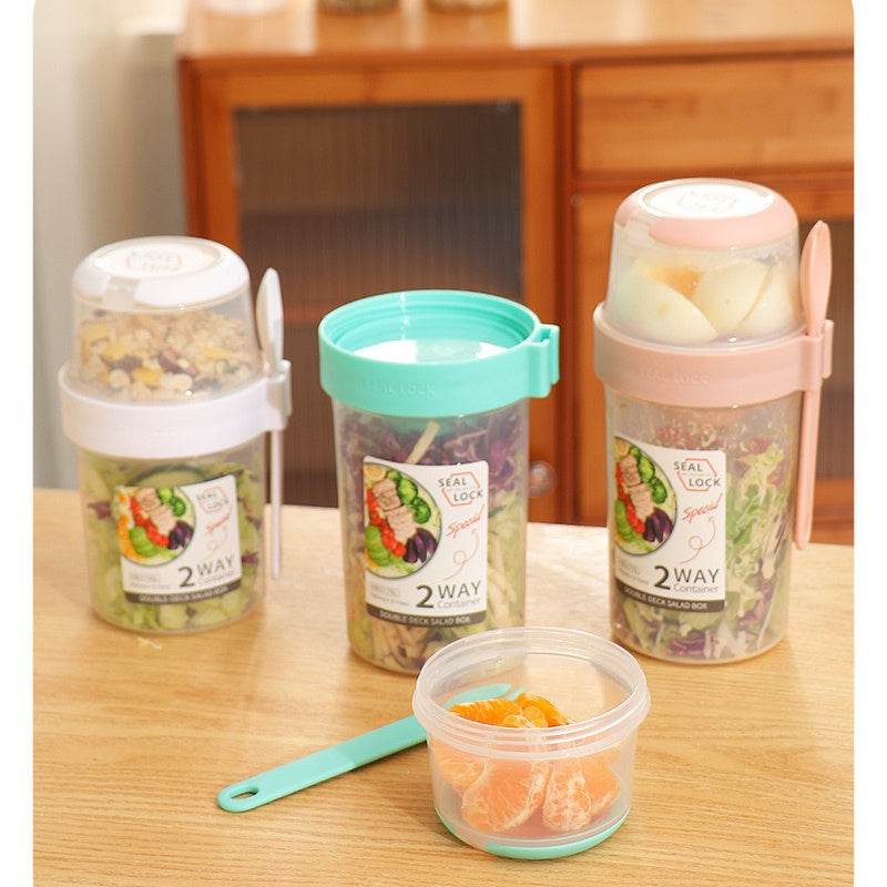 Portable Lock sealed Breakfast Oatmeal Cereal Nut Yogurt Fresh Fruit Salad Cup - EX-STOCK Canada