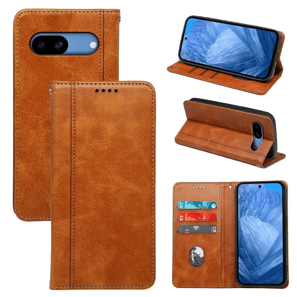 Google Phone Leather Flip Card Holder Phone Case - EX-STOCK Canada