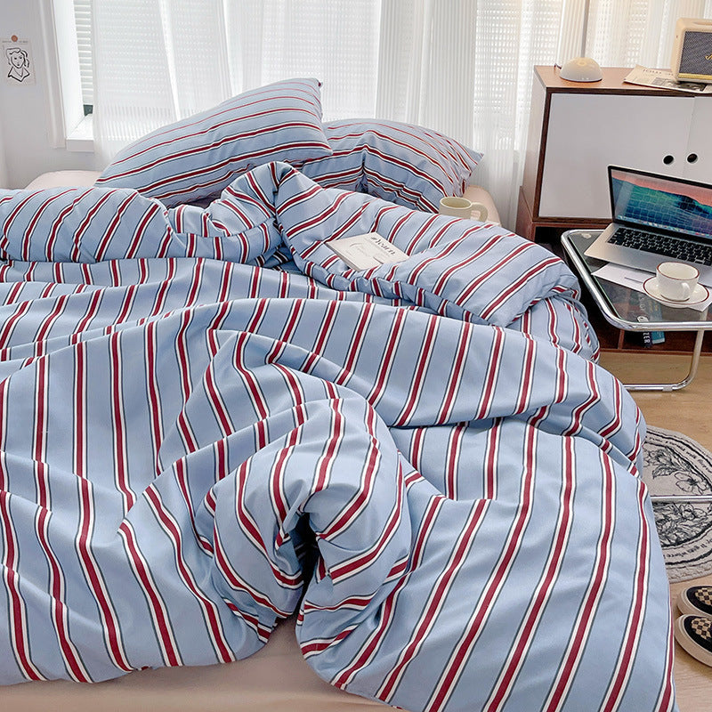 Korean Ins Modern Minimalist Duvet Cover Three Or Four Piece Suit EX-STOCK Canada