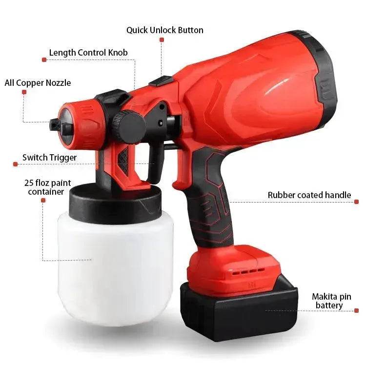 Electric Spray Gun High Pressure Automatic Apray Paint Portable Handheld Paint Watering Spray Gun - EX-STOCK Canada