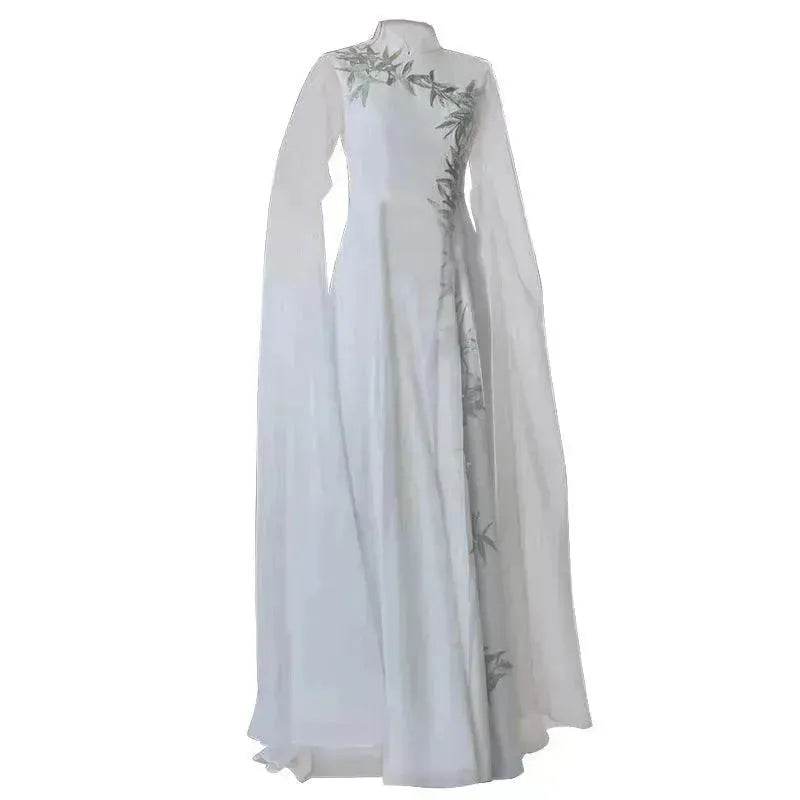 Elegant Luxurious Dinner Party Embroidered Dress for Classy Arab Dubai Turkey Women - EX-STOCK Canada