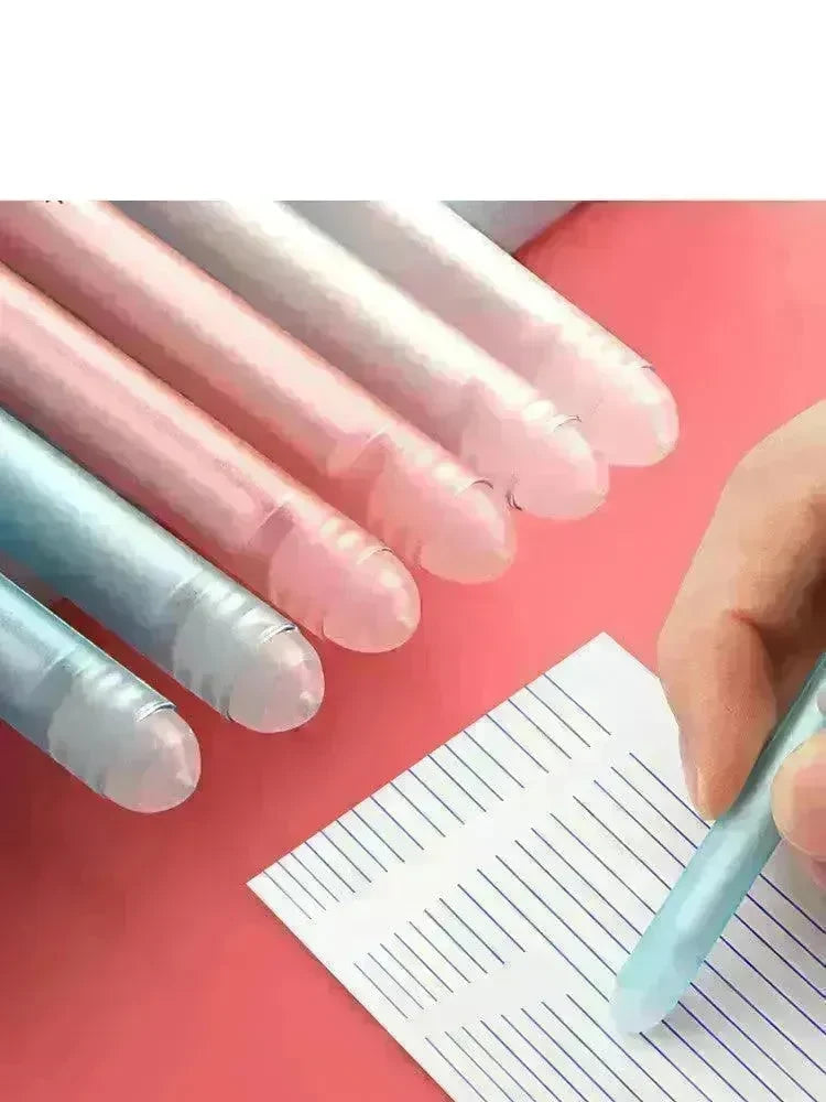 Elementary School Students Use An Erasable Gel Pen To Rub The Easy Sassafras Magic Eraser Pen - EX-STOCK CANADA