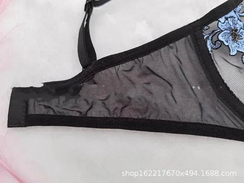 Embroidered Lace Charming Lingerie Temptation Lingerie Set - EX-STOCK Canada
